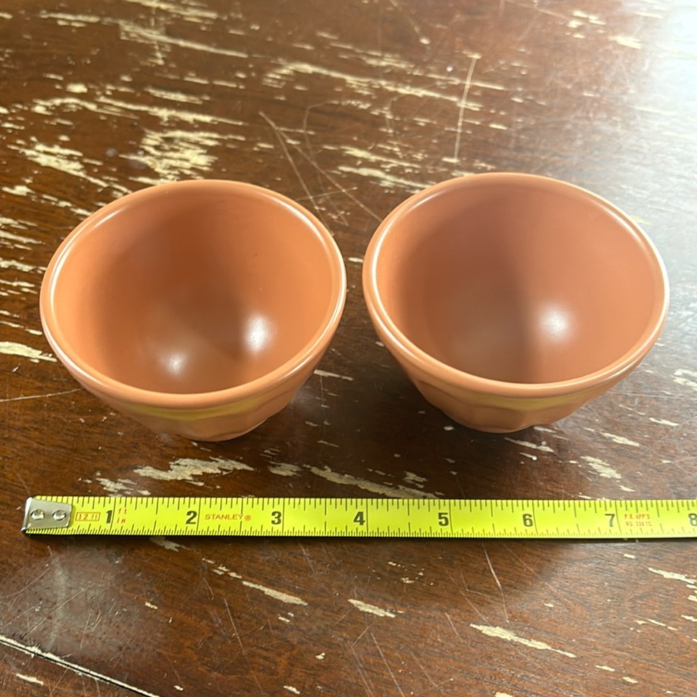 Set of Two Anthropologie Mini Latte Bowls. Matte Finish